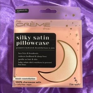 Silky Satin Pillowcase - Blush Constellation